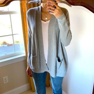 Gray cardigan